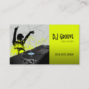 Hip Hop DeeJay Disc Jockey - Music Business Card