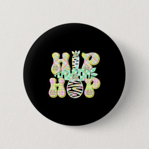 Hip Hop Easter Buffalo Plaid Illustration 6 Cm Round Badge