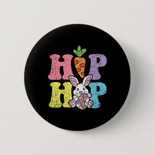 Hip Hop Easter Bunny Egg Hunting Rabbit Spring 6 Cm Round Badge