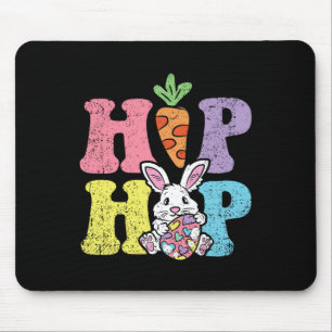 Hip Hop Easter Bunny Egg Hunting Rabbit Spring  Mouse Mat