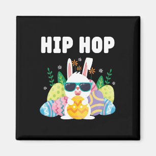 Hip Hop Easter Bunny Happy Easter Day Women Magnet