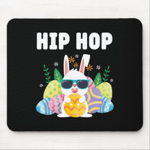 Hip Hop Easter Bunny Happy Easter Day Women Mouse Mat