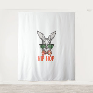 Hip Hop Easter Bunny Nerd Hipster Rabbit Tapestry