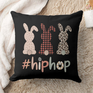 Hip Hop Easter Bunny Spring Cute Cushion