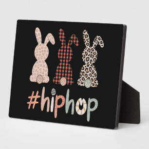 Hip Hop Easter Bunny Spring Cute Plaque