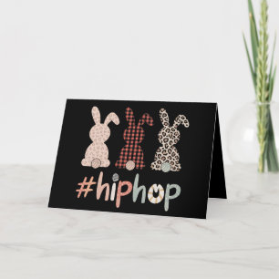 Hip Hop Easter Bunny Spring Cute Thank You Card