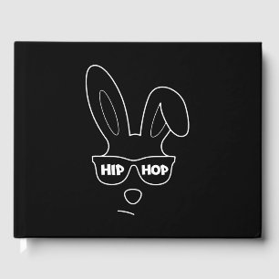 Hip Hop Easter Bunny With Sunglasses Funny Easter Guest Book