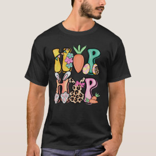 Hip Hop Easter Day Women Girls Leopard Print Plaid T-Shirt