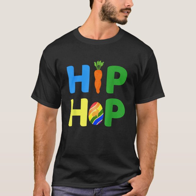 Hip Hop Easter Egg Hunt Boys Girls Kids Toddler T-Shirt (Front)