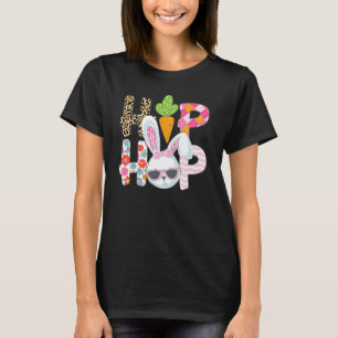 Hip Hop Easter for Girls Boys Toddlers Kids Leopar T-Shirt
