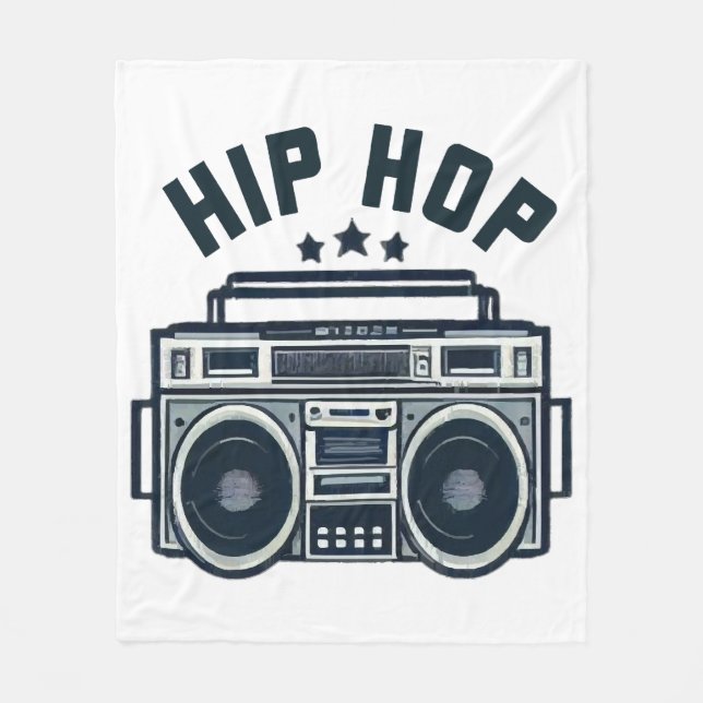 Hip hop fleece blanket (Front)