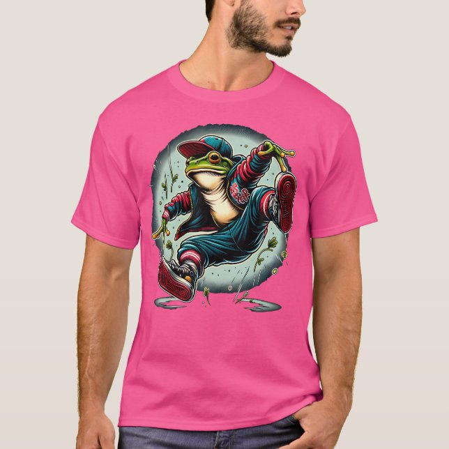 Hip Hop Frog Dancer T-Shirt (Front)