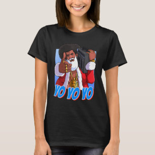Hip Hop Ghetto Santa Claus Christmas Gangster T-Shirt