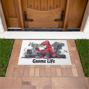 Hip Hop Gnome Illustration - Gnome Life Doormat