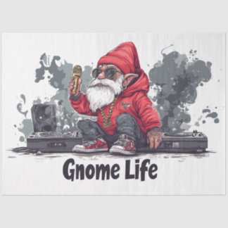 Hip Hop Gnome Illustration - Gnome Life Tissue Paper