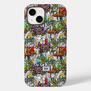 Hip Hop Graffiti custom monogram iPhone 14 Case