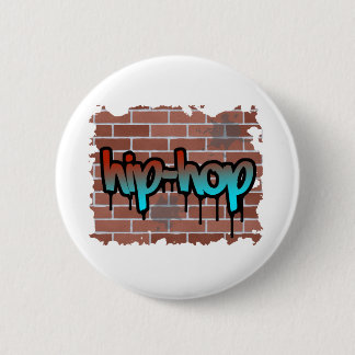 hip hop graffiti design 6 cm round badge