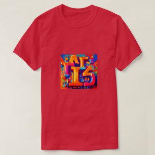 "Hip-Hop Graffiti Explosion: Colourful T-Shirt De