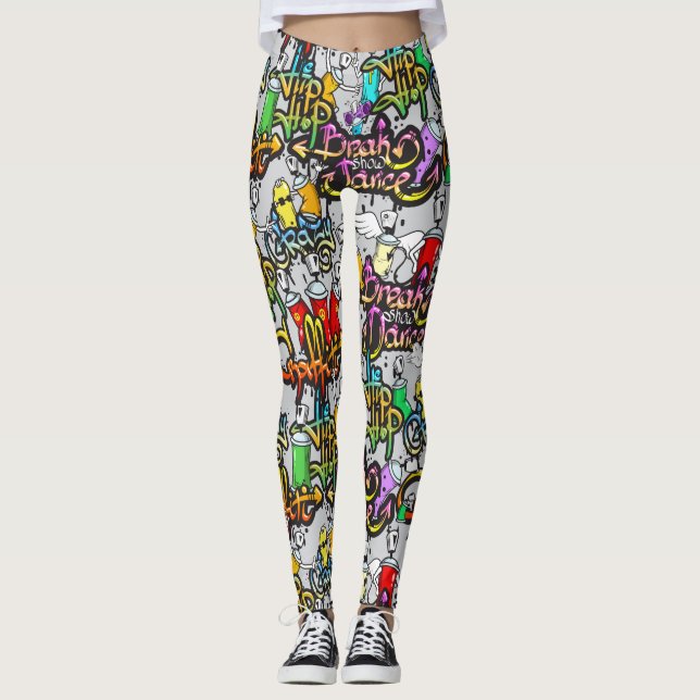 Hip Hop Graffiti leggings (Front)