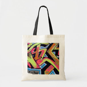 Hip Hop Graffiti Personalised Tote Bag