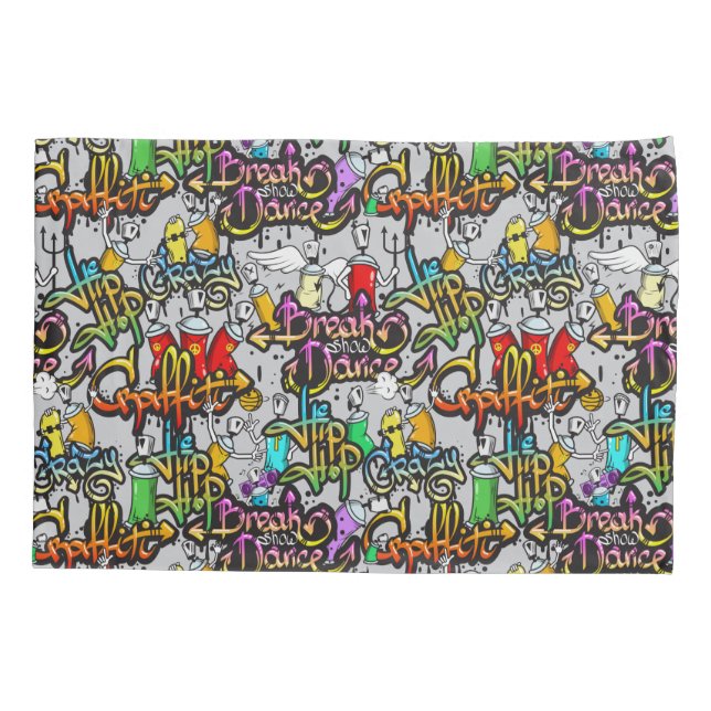 Hip Hop Graffiti pillowcases (Back)