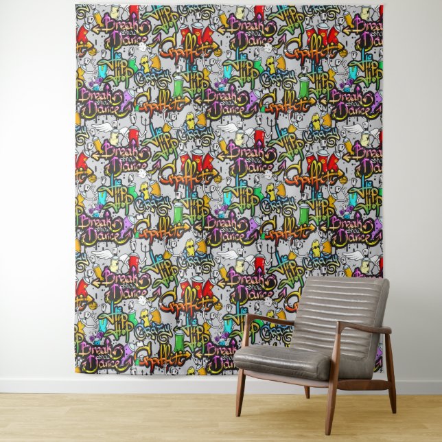 Hip Hop Graffiti tapestries (In Situ)