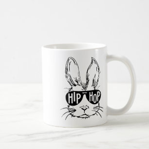 Hip Hop Happy Easter Bunny Face With Sungles Men B Coffee Mug