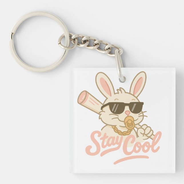  Hip Hop Hare Key Ring (Front)