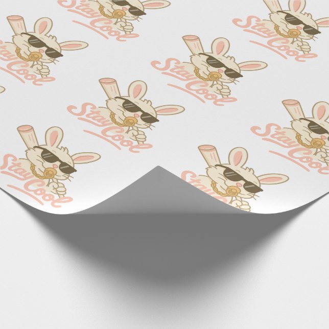  Hip Hop Hare Wrapping Paper (Corner)