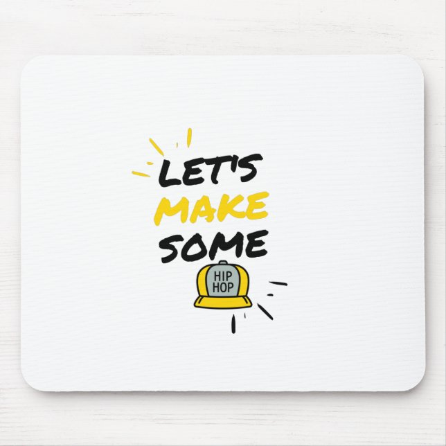 hip hop hat mouse mat (Front)