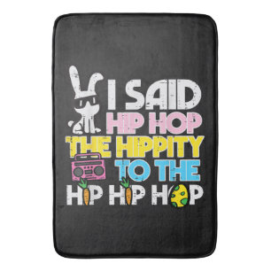 Hip Hop Hippity Easter Bunny Bath Mat