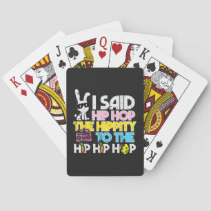 Hip Hop Hippity Easter Bunny Playing Cards