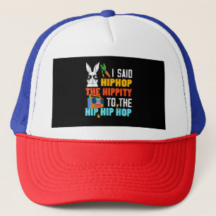 Hip Hop Hippity Funny Easter Bunny Boys Girls Kids Trucker Hat