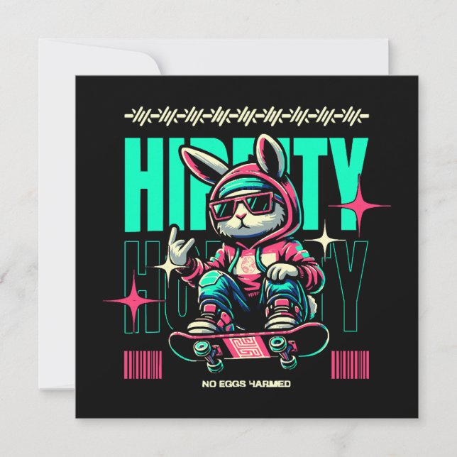 Hip-Hop Hoppity - Skater Bunny Easter (Front)