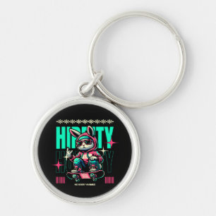 Hip-Hop Hoppity - Skater Bunny Easter Key Ring