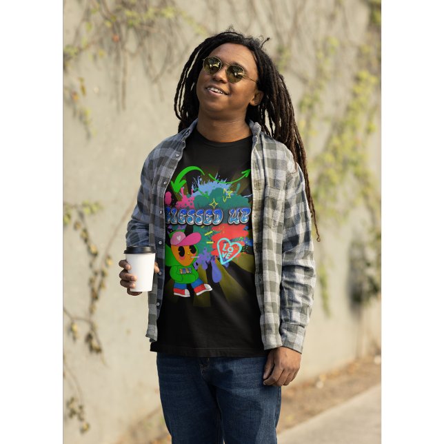 Hip Hop Inspired Blessed Up Christian Art T-Shirt (BLESSED UP)