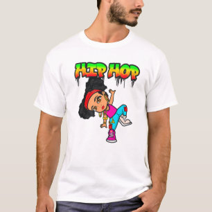 Hip Hop Is My Jam Rap Music Dancing Melanin Brown T-Shirt