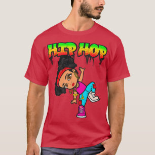 Hip Hop Is My Jam Rap Music Dancing Melanin Brown T-Shirt