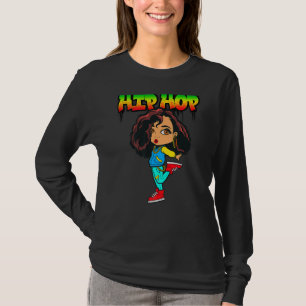 Hip Hop Is My Jam Rap Music Dancing Melanin Brown T-Shirt