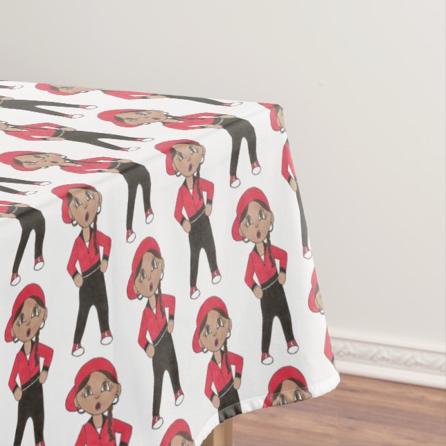 Hip Hop Jazz Breakdance Crew Dance Studio Recital Tablecloth (In Situ)