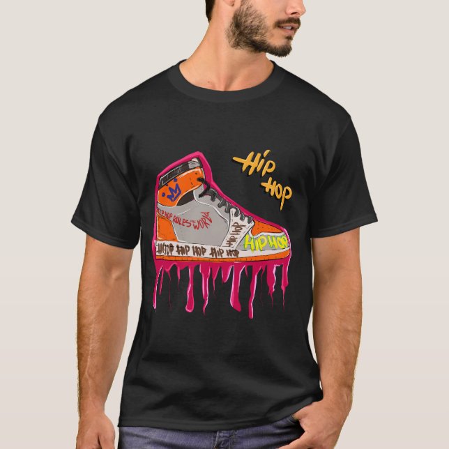 HIP HOP JORDAN SHOES T-Shirt (Front)