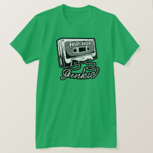 Hip Hop Junkie Golden Era Rap Music T-Shirt