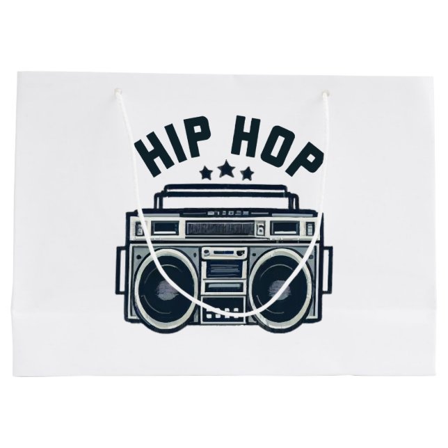 Hip hop large gift bag (Back)