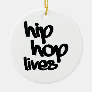 Hip Hop Lives Ceramic Tree Decoration