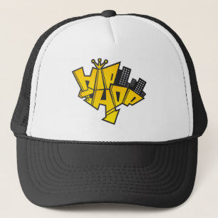 Hip-hop logo trucker hat