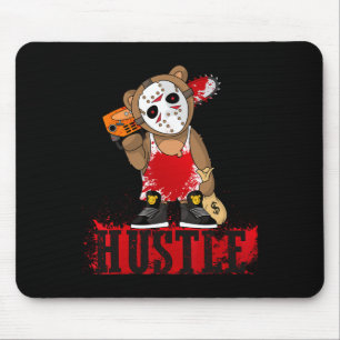 Hip Hop Lover Hockey Mask Teddy Bear Fun Entrepren Mouse Mat