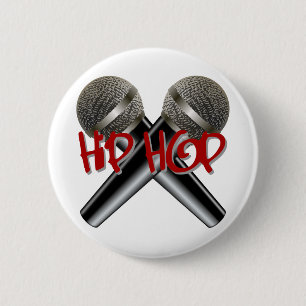 Hip Hop - mc rap dj rap turntable mic graffiti r&b 6 Cm Round Badge