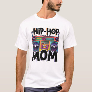 Hip Hop Mum Dance Squad Mum Mixtape Cassette Mothe T-Shirt