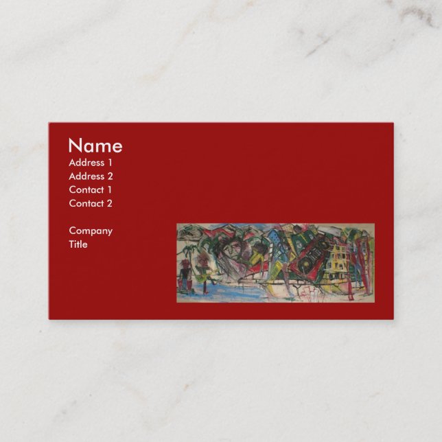 HIP HOP MURAL BUSINESS CARD (Front)