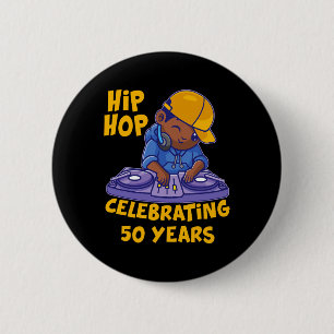 Hip Hop Music 50th Anniversary Black History Dj Da 6 Cm Round Badge